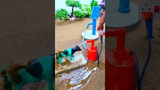 mini hand pump project water pump with science project cow video waterpump shorts 3 [upl. by Amocat860]