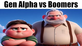 Gen Alpha vs Boomers be like [upl. by Lapo]