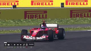 F1 Classic HotLaps  Ferrari F2004 Silverstone  OutBoard and OnBoard [upl. by Clyve]