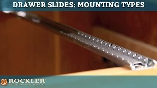 Drawer Slide Tutorial Mounting Types [upl. by Ecar612]