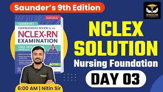 Saunders NclexRN Class  03  Saunders NclexRN 9th edition  Saunders NclexRN Solution Nitin sir [upl. by Anes]