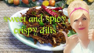 sweet and spicy crispy dilis anchovies  TLGs kitchen Adventures [upl. by Laehcim]