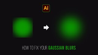 How to FIX your GAUSSIAN BLURS  Illustrator Tutorial Easy [upl. by Hnah]