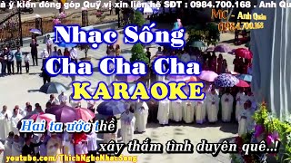 KARAOKE Nhạc Sống Liên Khúc Nhạc Sống Cha Cha Cha Cực Hay  Nhạc Sống Thôn Quê Karaoke [upl. by Enriqueta]