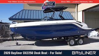 2020 Bayliner DX 2250 Deck Boat Walkthrough [upl. by Haland]