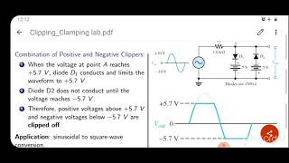 Combination of biased positive and negative clipper [upl. by Royal]