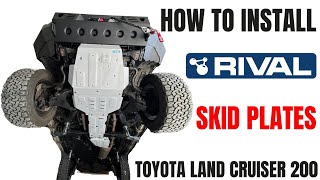 How to install Rival Skid Plates on Toyota Land Cruiser 200 [upl. by Ibor206]