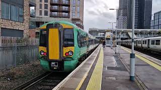 Trains at East Croydon [upl. by Ayikin]