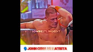 JOHN CENA VS BATISTA 😱😱WWE WRESTLINGSHORTS [upl. by Ameehsat]