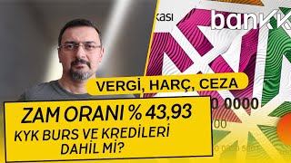 SON DAKİKA DEVLET VERGİ HARÇ CEZALARA C93 ZAM YAPTI KYK BURS VE KREDİLERİ DAHİL OLUR MU [upl. by Cullan]