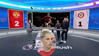 Manchester United Takes Down Brentford 21 Reaction Erik ten HagGarnacho amp Holland🔥 [upl. by Nayd]