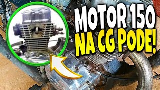 MINHA OPINIÃO SOBRE COLOCAR UM MOTOR DA TITAN 150 NA CG [upl. by Aniad]