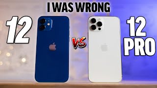 iPhone 12 vs 12 Pro RealWorld Differences after 1 Week [upl. by Yrnehnhoj272]