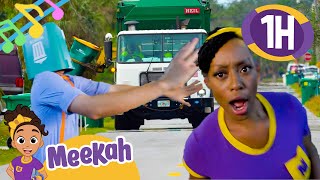 Garbage Truck Song  1 Hour of Blippi and Meekah Truck Songs For Kids [upl. by Yatnuhs]