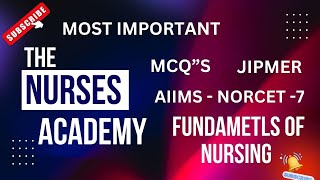 MCQS  AIIMS NORCET amp JIPMER  Drug Administration  Fundamentals of Nursing [upl. by Eissel]