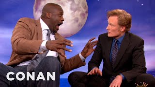 Shaquille ONeal Coaches His Son To Use The quotRahquot Defense  CONAN on TBS [upl. by Ainollopa]