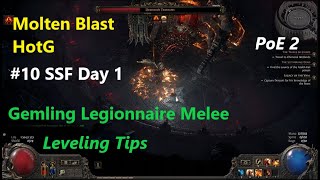 Molten Blast Gemling Legionnaire Leveling Guide  Final Cruel Act Boss Fight  Path Of Exile 2 [upl. by Alahc]