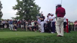 Phil Mickelson Shows Off His Power during the PGA Long Drive Competition  2014 PGA Championship [upl. by Llerrat]