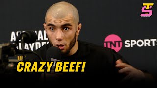 Muhammad Mokaev postfight on INSANE FUED with Manel Kape  UFC 304 [upl. by Alleon97]