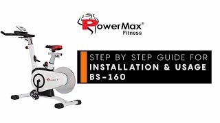 Powermax Fitness BS160 Group Bike  Installation amp Usage Guide [upl. by Aihsilat]