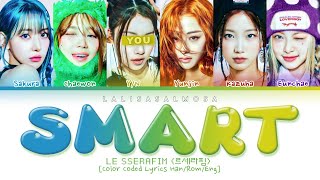 LE SSERAFIM 르세라핌 amp YOU AS A MEMBER  SMART  Karaoke EASY LYRICS [upl. by Masry]