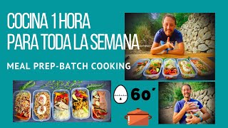 Cocina 1 Hora y Come toda la Semana MEAL PREP SALUDABLE ✅  GUILLE RODRIGUEZ [upl. by Eellah]