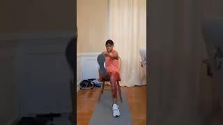 Seated cardio workout for all ages chairworkout fullbodyworkout [upl. by Yenmor]