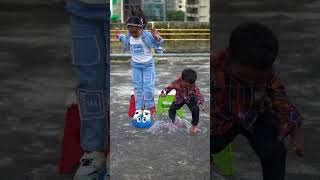 Anam Arhaan High Jump on Water Balloon 🎈🤪 shorts trendingshorts viralshorts [upl. by Dleifniw874]