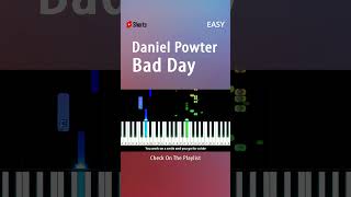 Daniel Powter  Bad Day  EASY Piano TUTORIAL by Piano Fun Play youtubeshorts shorts [upl. by Hanley]