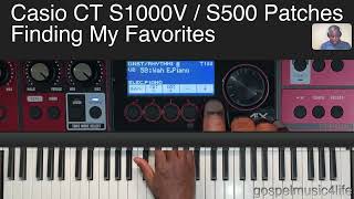 Casio CT S100V  S500 Patches  Stage Piano Layering [upl. by Nahtal]