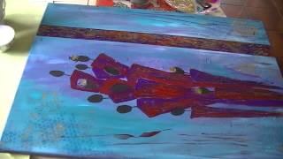 Acrylmalerei abstrakt Figuren Teil3 Abstract acrylic painting Figures part 3 [upl. by Adnalohs43]