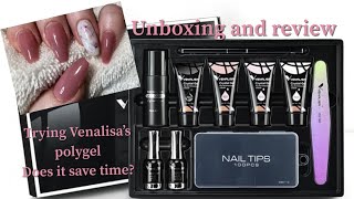 AliExpress nail art Haul 38  Trying a Venalisa Polygel kit  does it save time ￼￼ [upl. by Basso]