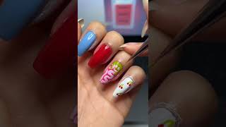 Ghoulia  Nails🩵🍒💻🧠 nails foryou fypシ゚viral shortvideo monsterhigh unhas halloweennails [upl. by Friedrich]