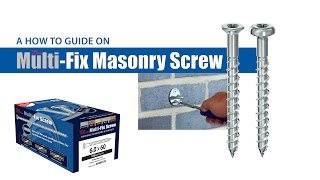 TIMco Multi Fix Masonry Screw  How To Tuesday  Ironmongery Fixing [upl. by Elatia]