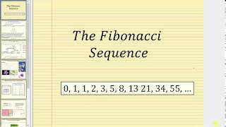 The Fibonacci Sequence [upl. by Adnawak]