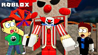 Roblox Escape Blusters Carnival  Scary Obby  Shiva and Kanzo Gameplay [upl. by Sucramrej]