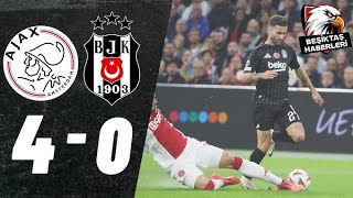 Ajax v Beşiktaş 40 Match Highlights [upl. by Arahahs]