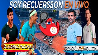 AlcarazNadal vs GonzálezMolteni  Tenis en los Juegos Olímpicos Reacción en vivo [upl. by Akitahs]