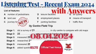 IELTS Listening Actual Test 2024 with Answers  08012024 [upl. by Allesiram]