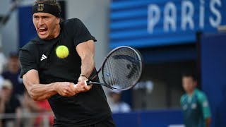 Alexander Zverev vs Tomas Machac Paris Olympics 2024 [upl. by Paddy]