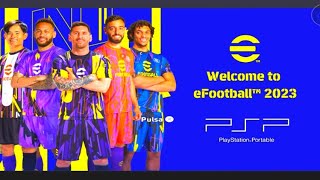 eFootball Pes 2023 Chelito 19 New Updates Kits amp Faces PPSSPP [upl. by Eisoj]