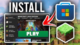 How To Install New Minecraft Launcher  Download Minecraft Launcher From Microsoft Store [upl. by Hairam]