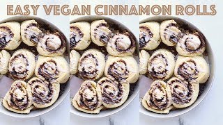 Easy Vegan Cinnamon Rolls [upl. by Vilma]