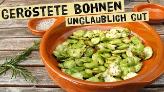 Geröstete Dicke Bohnen Rezept  einfach selber kochen  Rezept  Alternative zu Nüssen und Chips [upl. by Arnaldo]