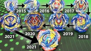 VALKYRIE TIMELINE BATTLE  20152021 Ultimate Valkyrie VS ALL Valkyrie Evolutions  Beyblade Burst [upl. by Peterus]