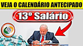 INSS ✅CALENDÁRIO completo do 13º antecipado  Veja as datas [upl. by Assirac]