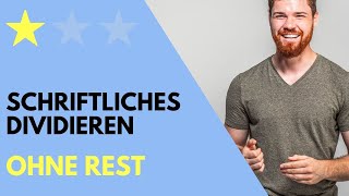 Schriftliches Dividieren Ohne Rest [upl. by Anez]