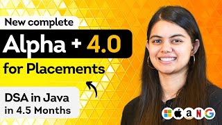 DSA in Java Complete Placement Preparation in 45 months  New Alpha Plus 40  with Quant Aptitude [upl. by Eirrej]