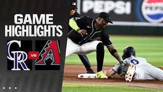 Rockies vs Dbacks Game Highlights 81224  MLB Highlights [upl. by Adnirolc]