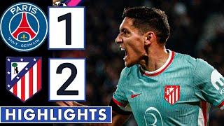 ⚪PSG Vs Atletico Madrid 12  All Goals amp Extended HIGHLIGHTS  UEFA Champions League [upl. by Ecertak]